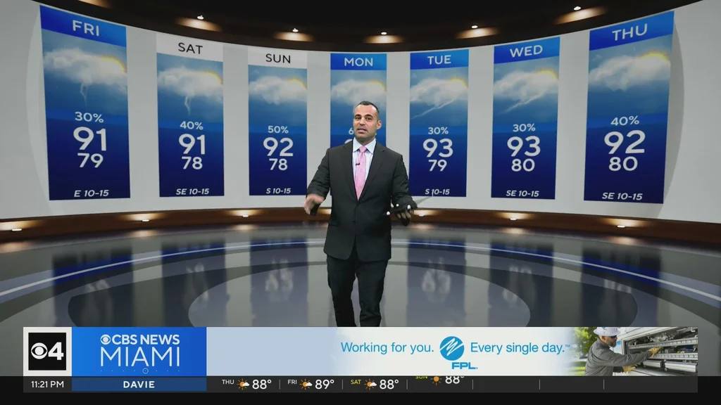 Storms coming to South Florida could make temperatures feel like in the triple digits