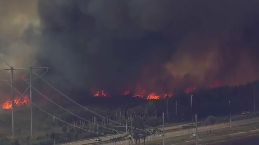 3 fires burning in West Miami-Dade near the Everglades causing air quality alerts and road closures