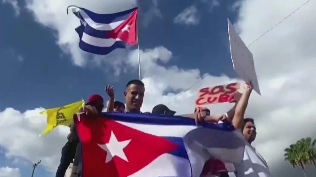 Cuban protests across South Florida 5 years after Liberation Day