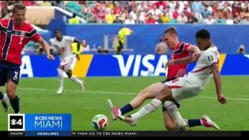 England advances to the semifinals, beating Norway at Miami Stadium