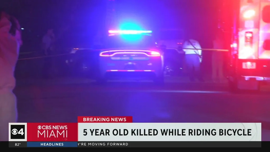 Child hit, killed while riding bicycle in northwest Miami-Dade