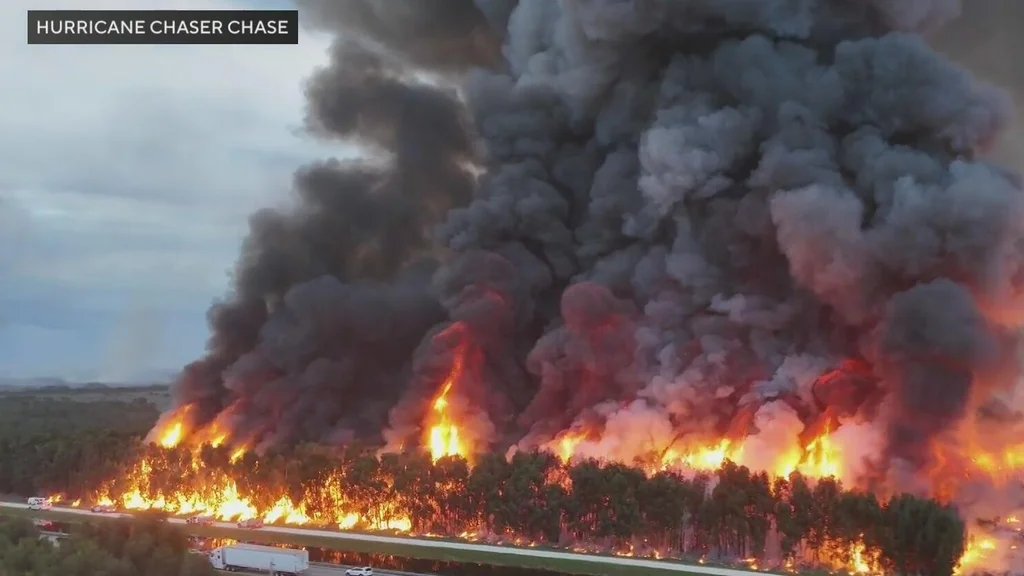 Miami-Dade fires continue burning as crews try to use backfires to stop the spread
