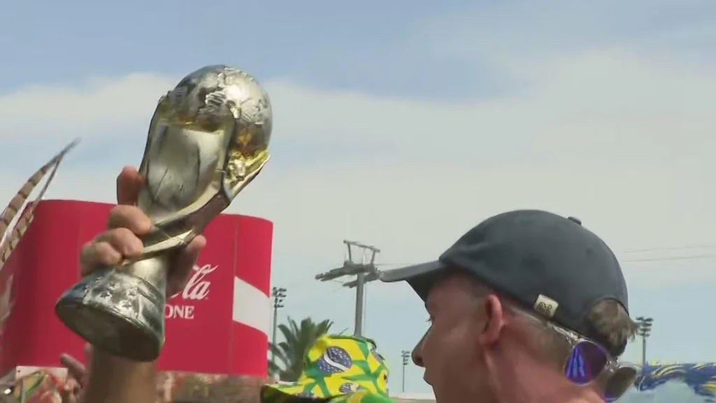 FIFA fans celebrate Scotland vs Brazil match at Miami Stadium