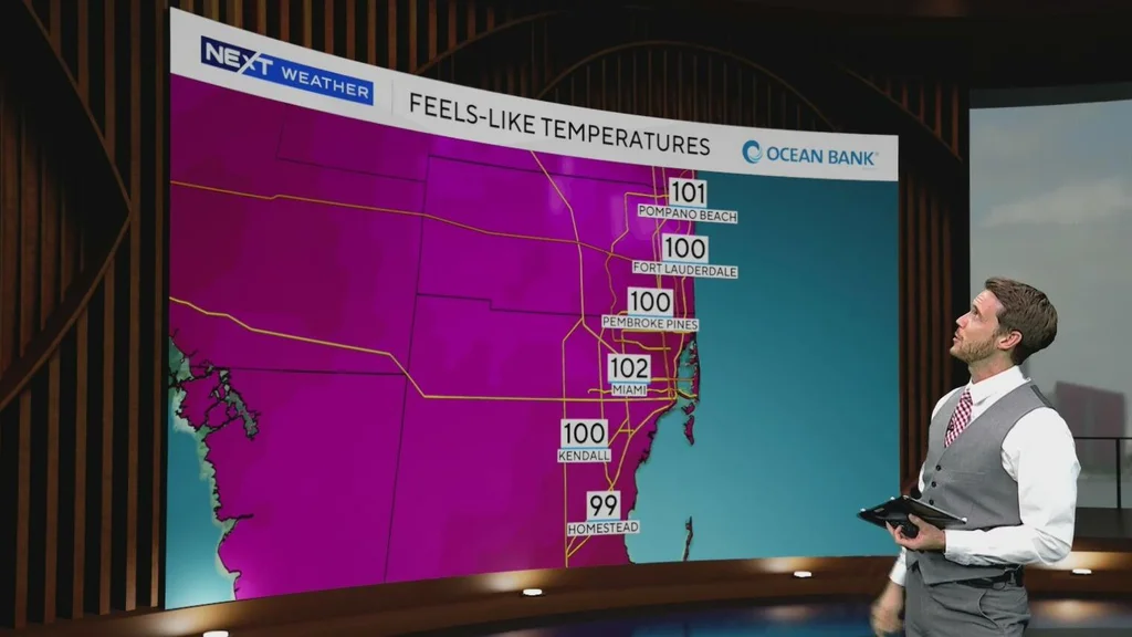Feels-like temperatures soar with heat advisories continuing across South Florida