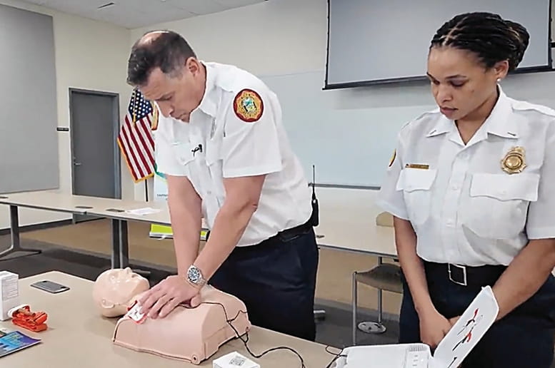 MDFR HELP Team hosts demo for CPR, AED Awareness Week