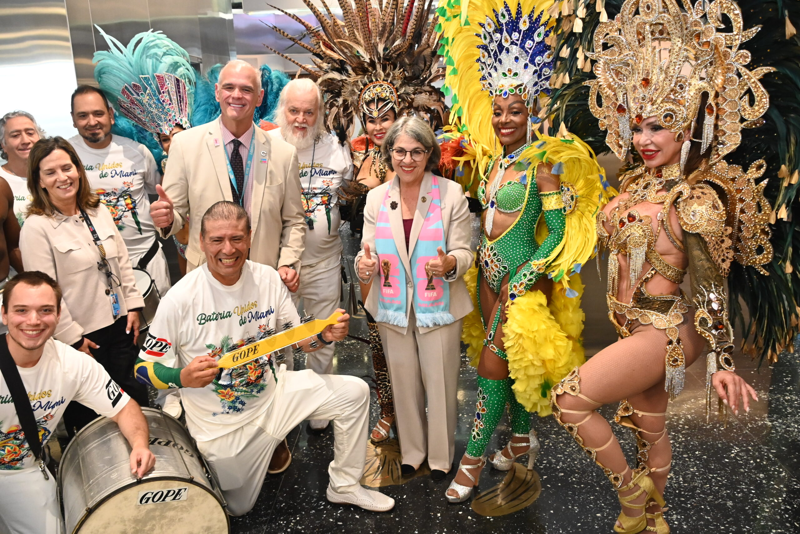 MIA celebrates World Cup opening day with Brazilian samba performances