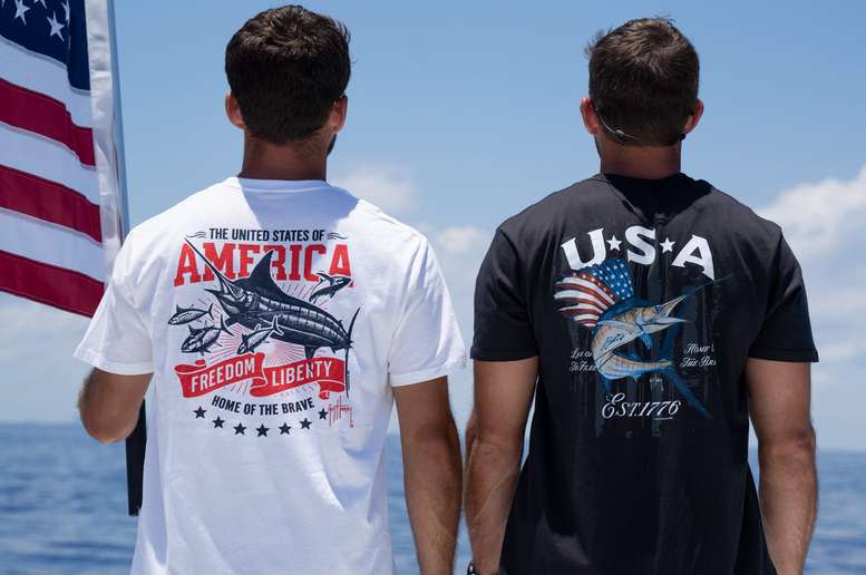 Guy Harvey launches two limited-edition T-shirts for America’s 250th anniversary