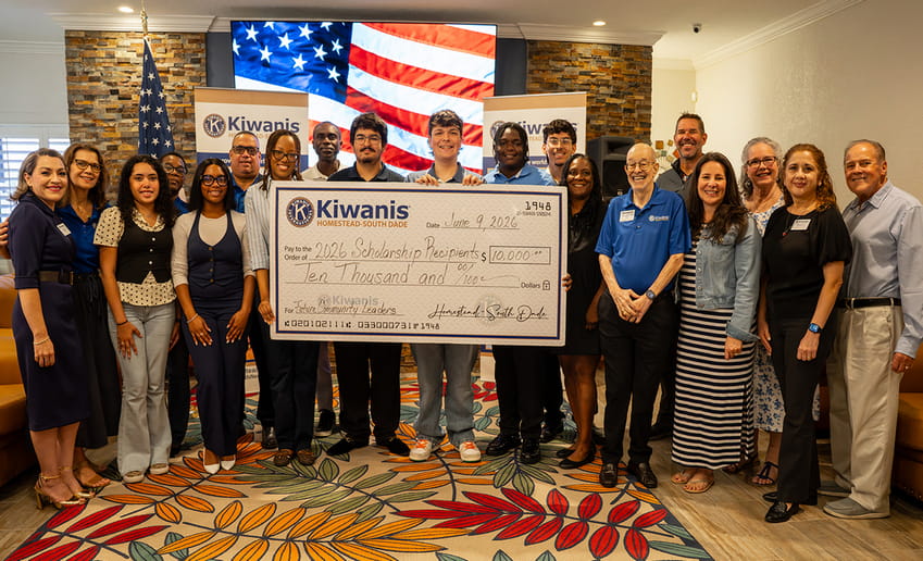Kiwanis Club of Homestead-S. Dade awards $10K in college scholarships