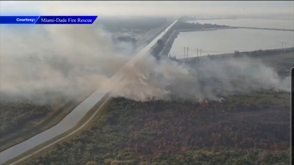All lanes on Florida Turnpike, Krome Avenue reopened; Residents allowed to return home as crews battle 4 wildfires in West Miami-Dade