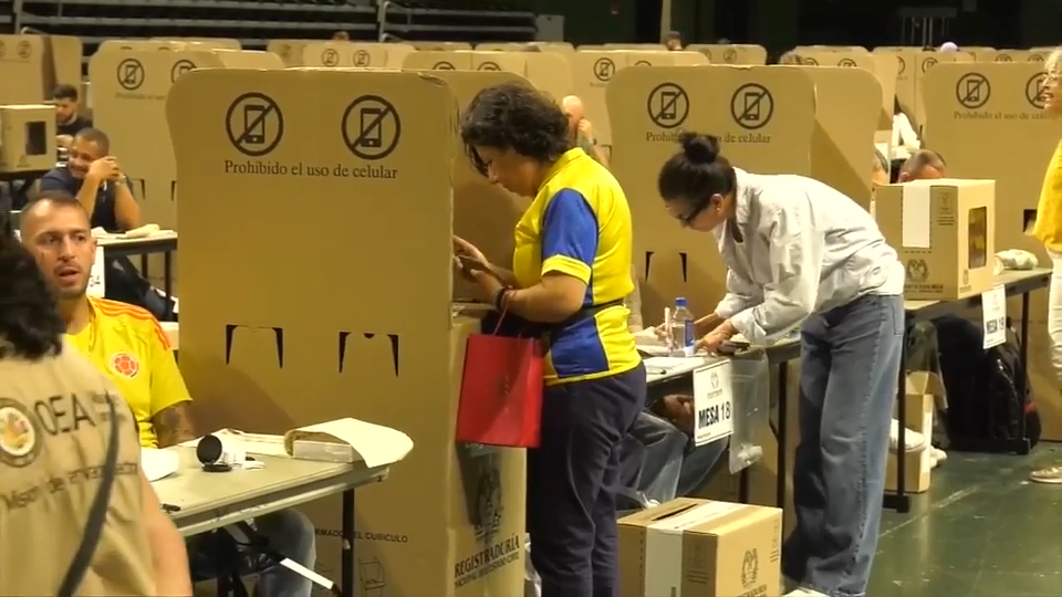 Colombian voters cast ballots for their next president in Coral Gables