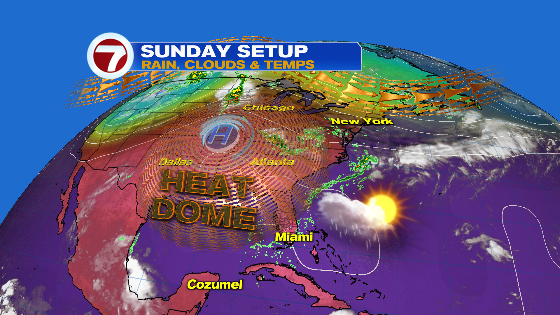 Hot and Hazy Today, Wetter Pattern Returns This Week