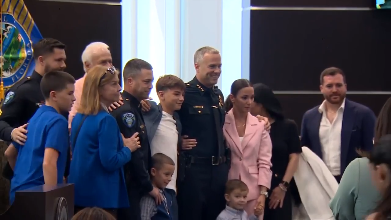 Matthew Castillo sworn in as new Doral Police chief, promises to improve public safety
