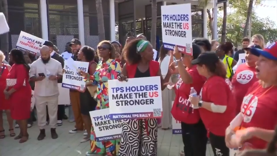 South Florida’s Haitian community pushes for measures to protect TPS recipients during rally in Miami