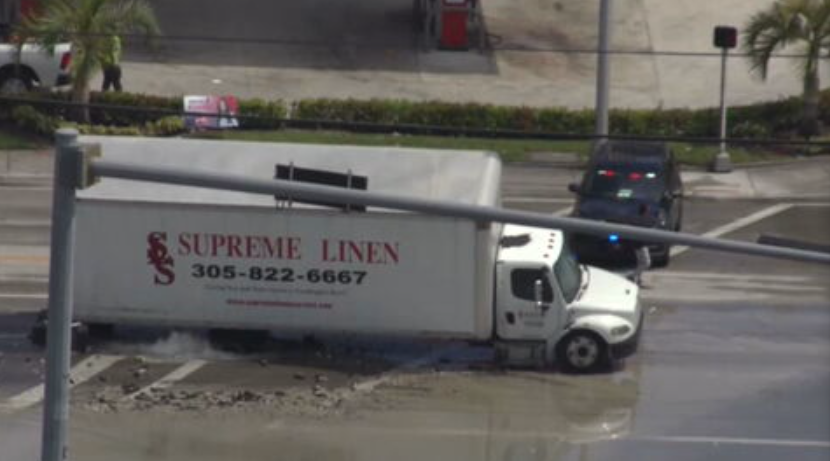 Crews continue making repairs to water main rupture in Opa-locka which triggered sinkhole