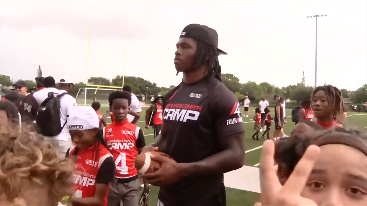 Ohio State star and South Florida native Jeremiah Smith hosts football camp in Miami Gardens