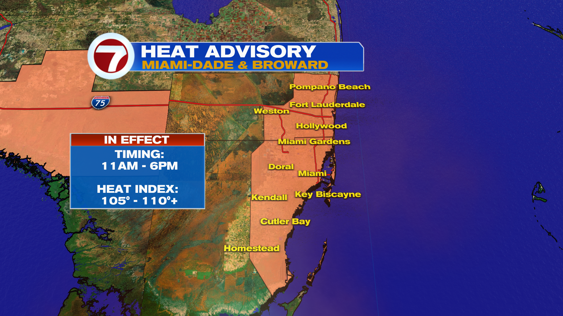 Heat Advisory Issued For South Florida